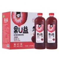 果U益益生菌發(fā)酵復合果昔楊梅味 1.25Lx6瓶