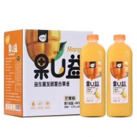 果U益益生菌發(fā)酵復(fù)合果昔芒果味 1.25Lx6瓶